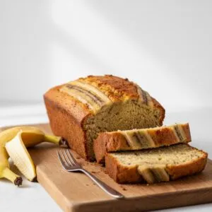 Banana bread vegan caseiro no Temporada Social Club Porto