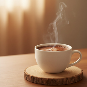Chocolate quente vegan no Temporada Social Club Porto