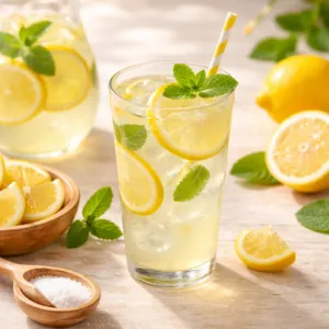 Limonada espremida na hora no Temporada Social Club Porto