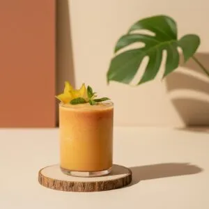Smoothie vegan no Temporada Social Club Porto